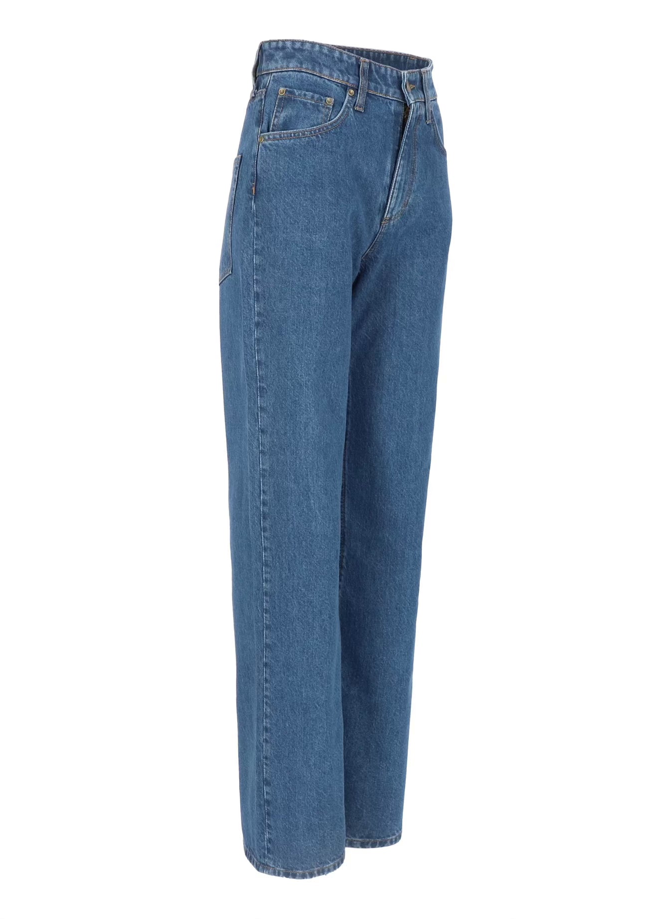 Damen Jeans Baggy, stone washed, recycelt, nachhaltig, high waist